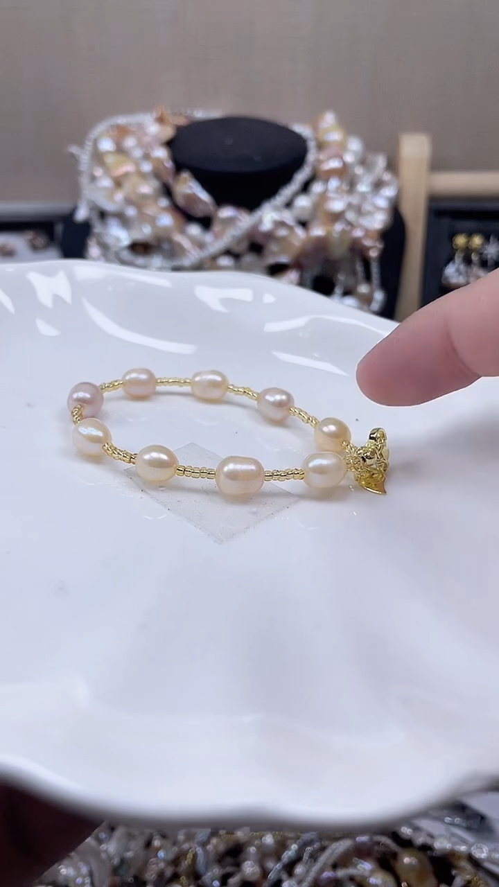 未镶嵌手链淡水珍珠【纯恬饰品】