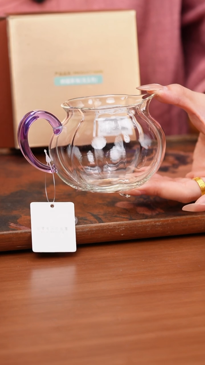 【闪购商品】禾器/晶彩纳福茶海/浅紫色/定制版