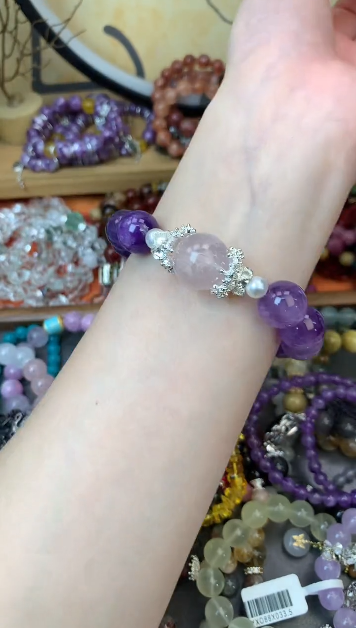 【闪购商品】紫晶手链未镶嵌343手串