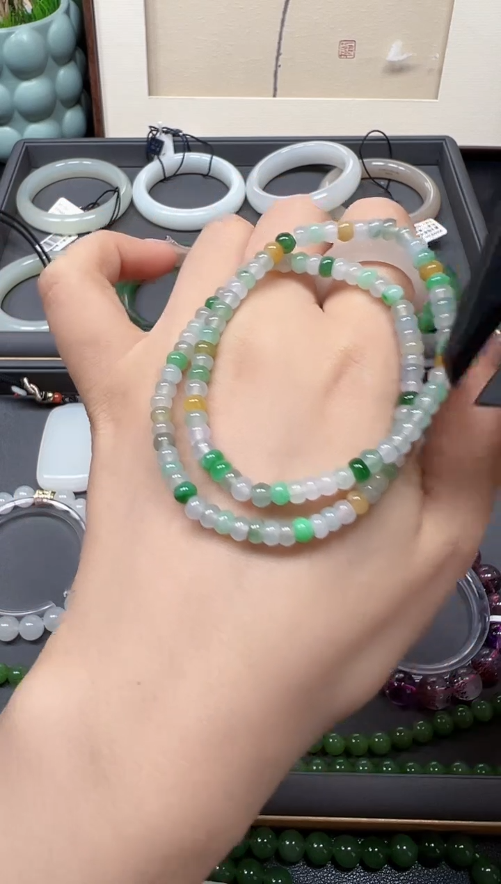 未镶嵌手链翡翠XC-2 手串 4-5mm