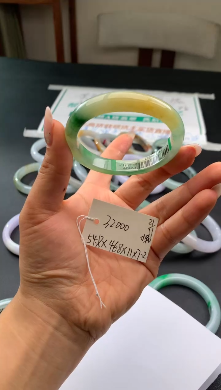 未镶嵌手镯翡翠翡翠手镯 下单联系小耳机#