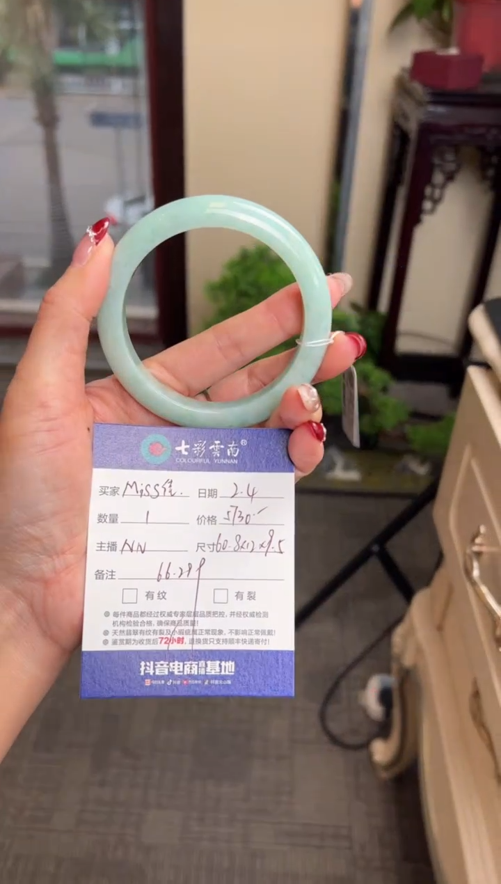 【闪购商品】翡翠手镯未镶嵌绿色