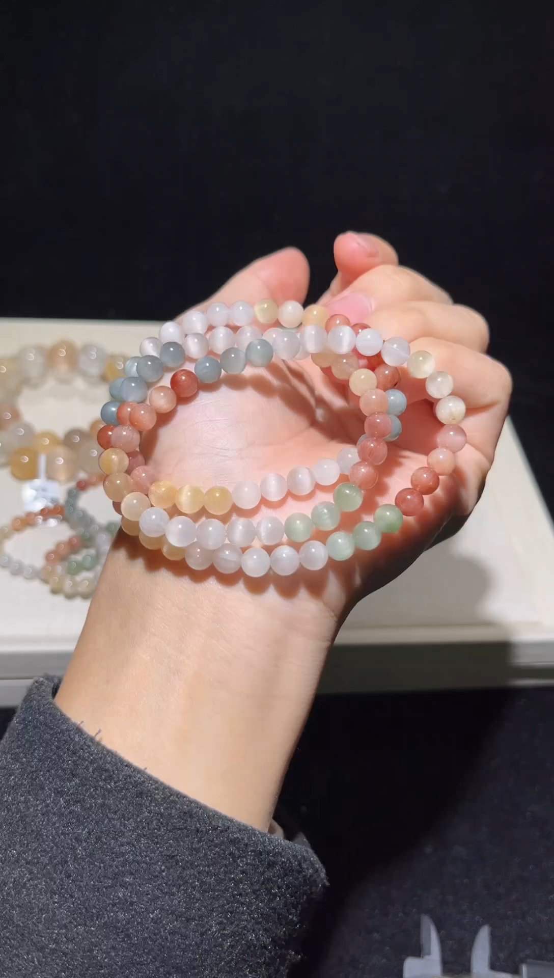 未镶嵌手串水晶30彩兔毛多圈出厂价默认微瑕6+