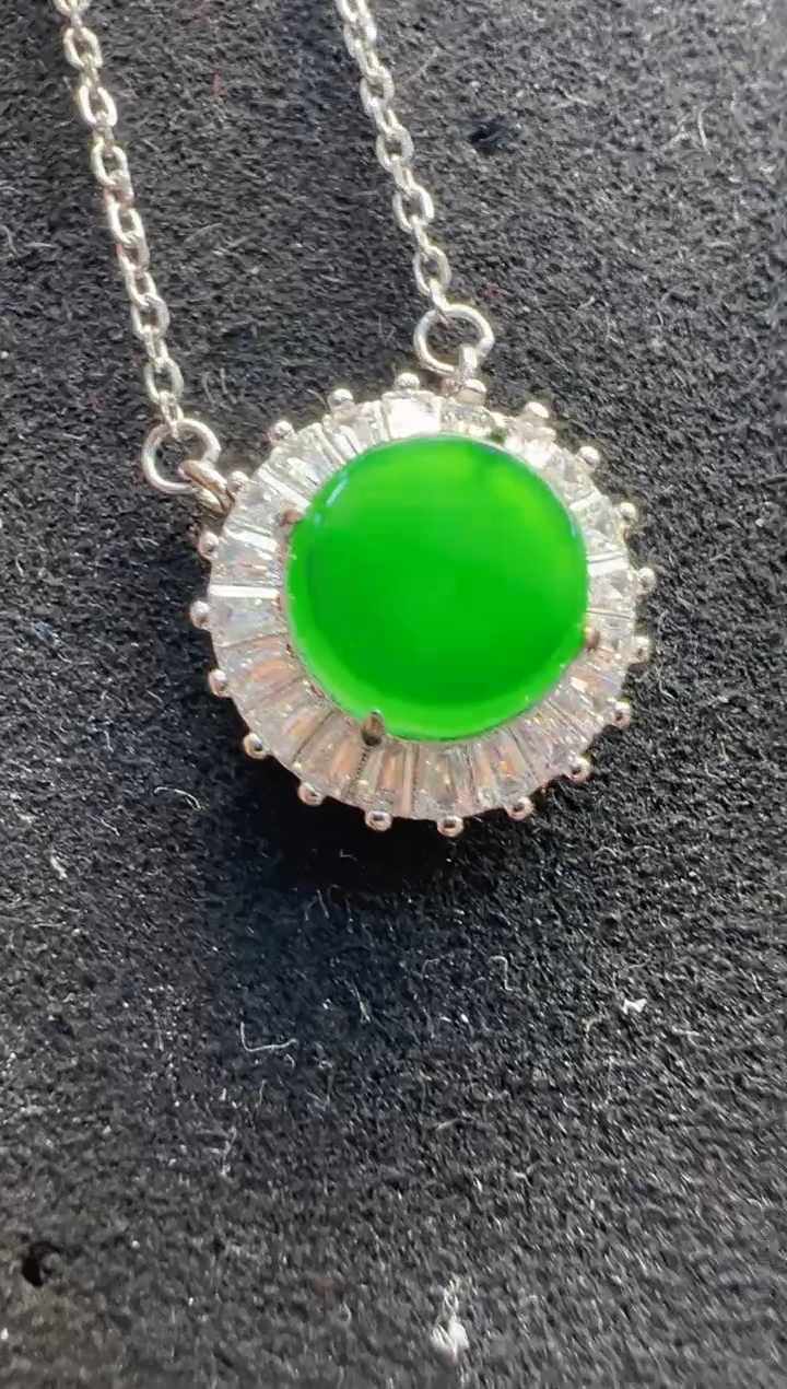 【闪购商品】翡翠套链银S925镶嵌多样性发货拍一发一