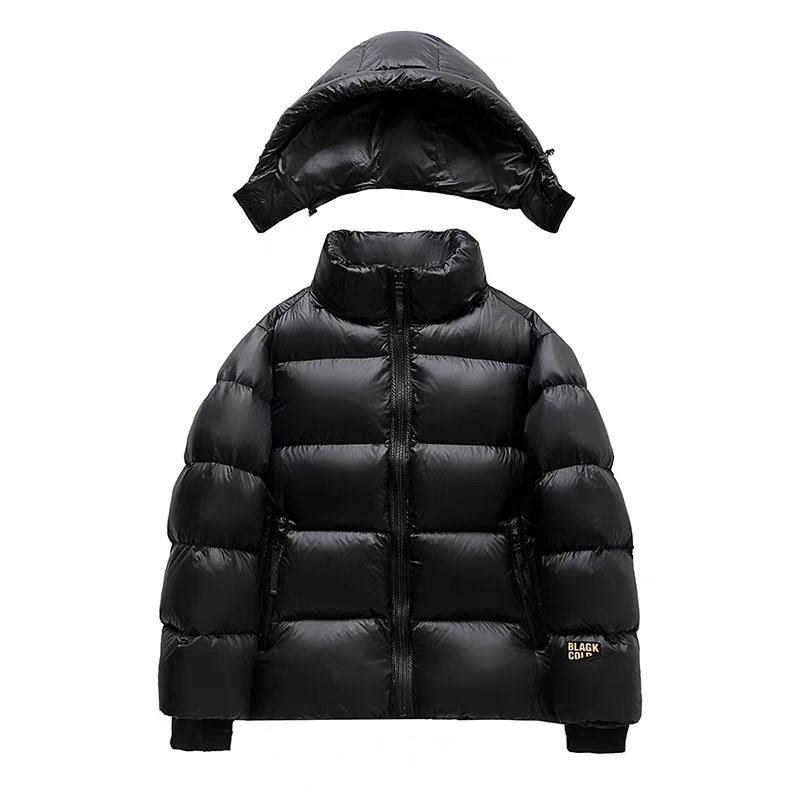 【Real&CTC】小黑金90白鹅绒短款羽绒服冬季高端超厚男女情侣外套 2