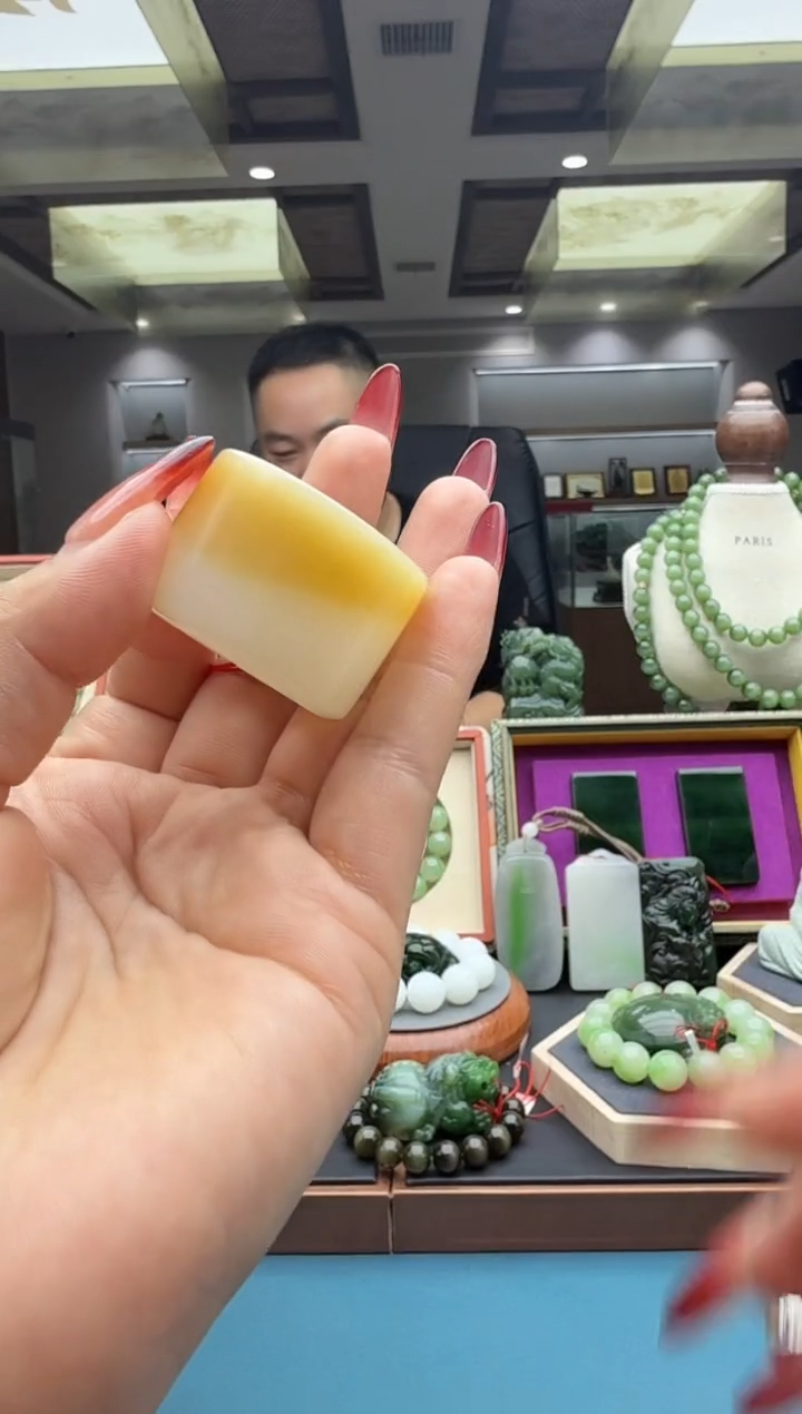 未镶嵌戒圈和田玉qmt