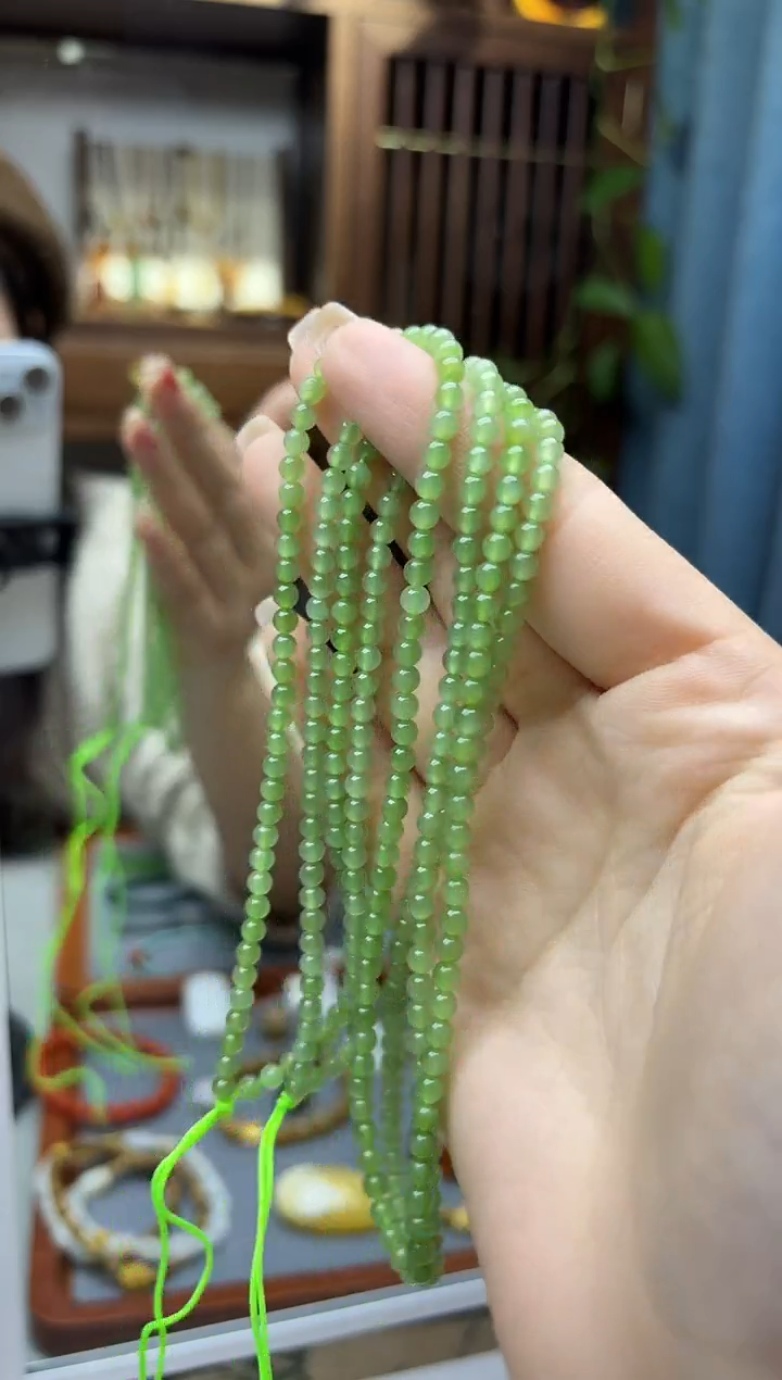 未镶嵌和田玉挂件和田玉小米珠长串ZD多样性发其一