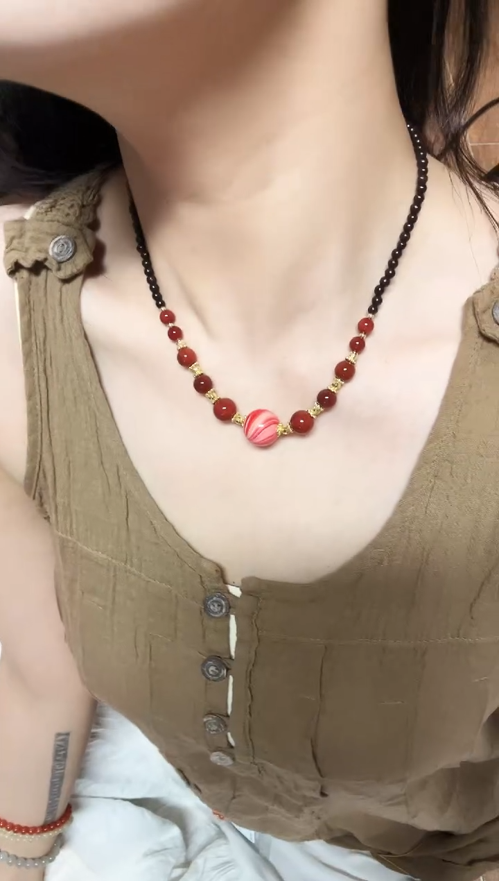 檀香紫檀（小叶紫檀）手串/手链阿尔卑斯棒棒糖