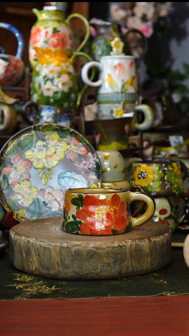 陶瓷89景德镇手工釉下彩陶瓷