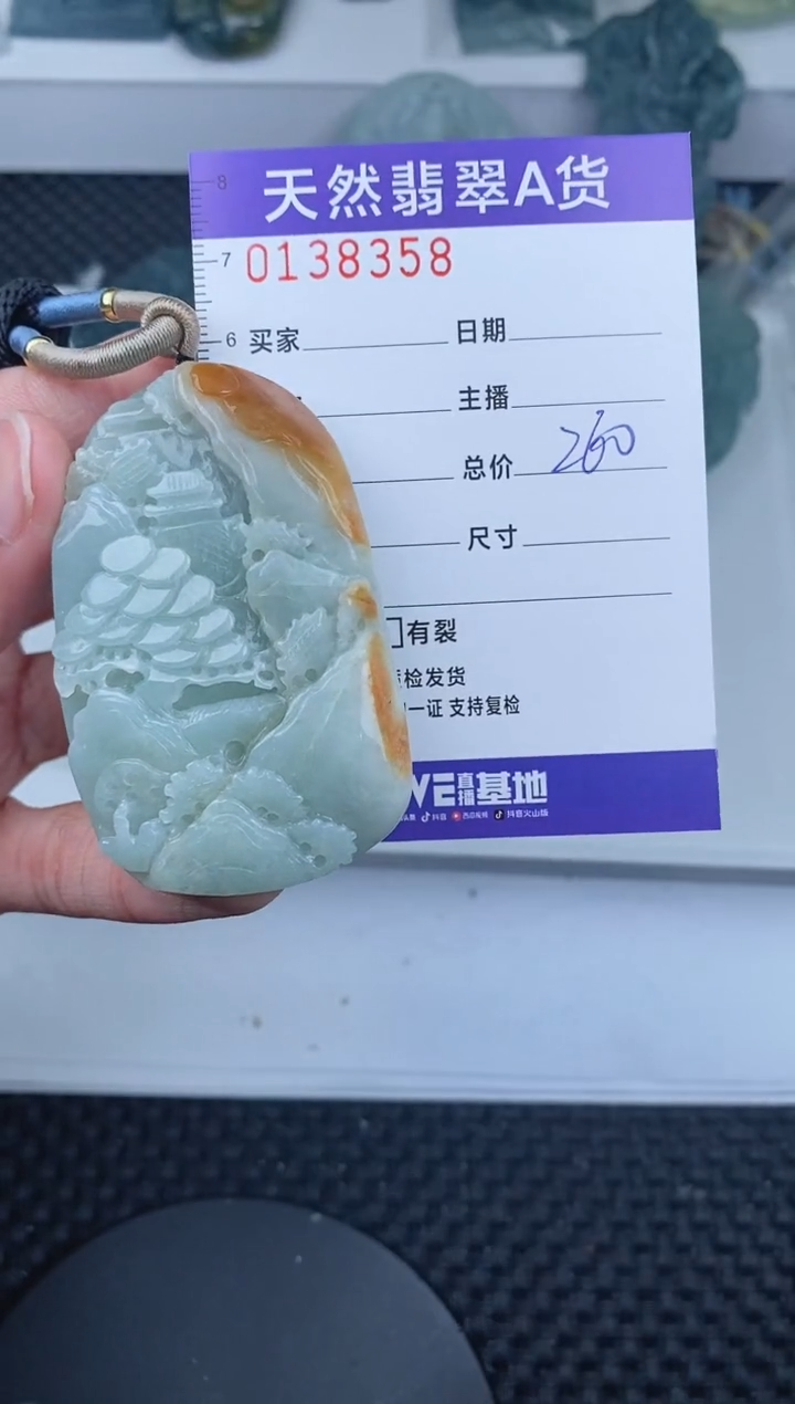 【闪购商品】翡翠颈饰未镶嵌       358