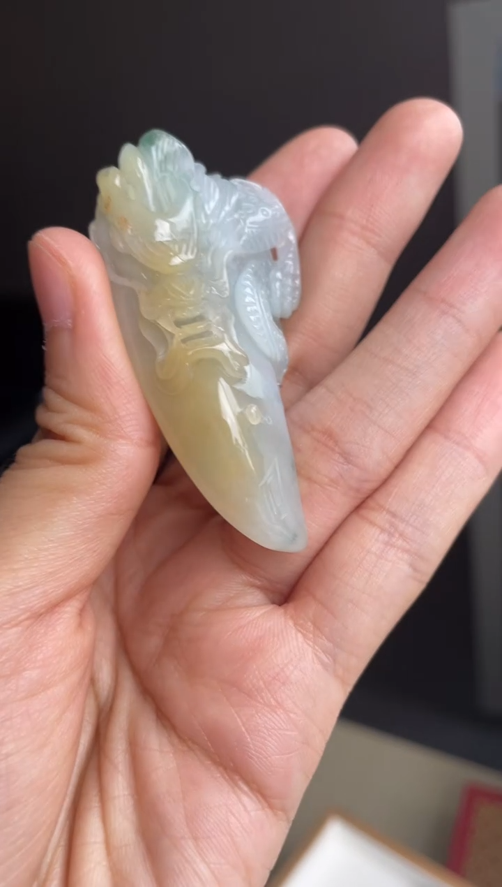 吊坠(不含链)未镶嵌翡翠天然缅甸A货翡翠