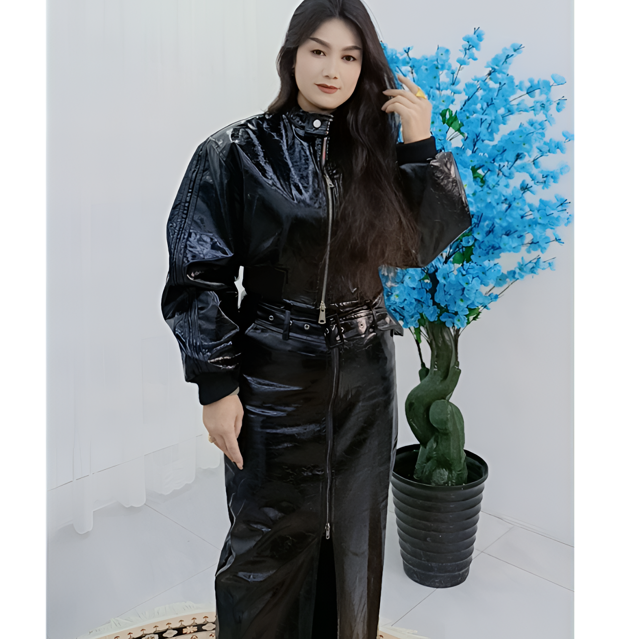 新款皮衣外套半裙005