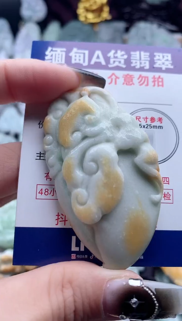 翡翠未镶嵌吊坠(不含链)1