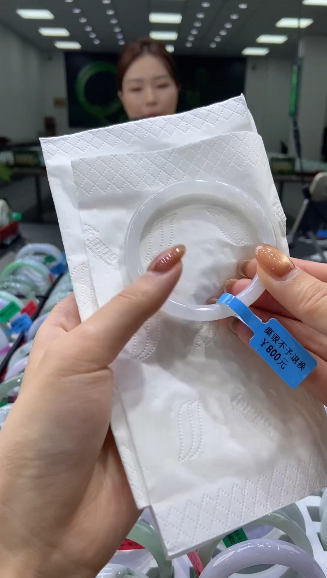 未镶嵌手镯翡翠0040880