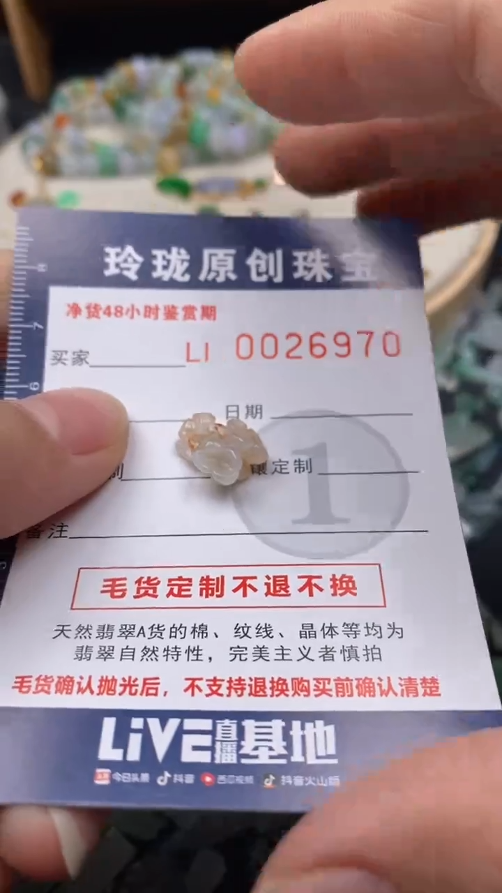 【闪购商品】翡翠颈饰未镶嵌翡翠净货26970