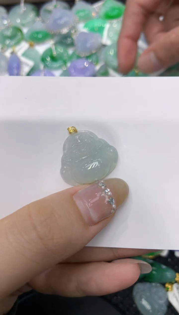 【闪购商品】翡翠颈饰18K金镶嵌222222222