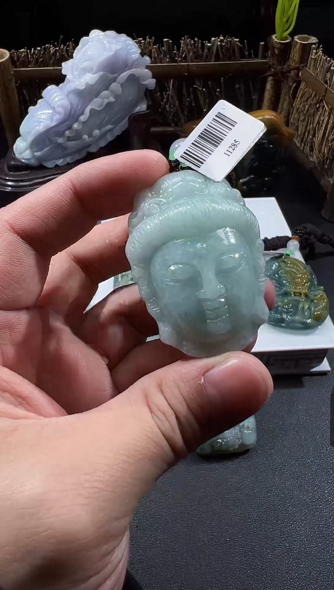 【闪购商品】翡翠颈饰未镶嵌天然A货翡翠（多样性发）观音头