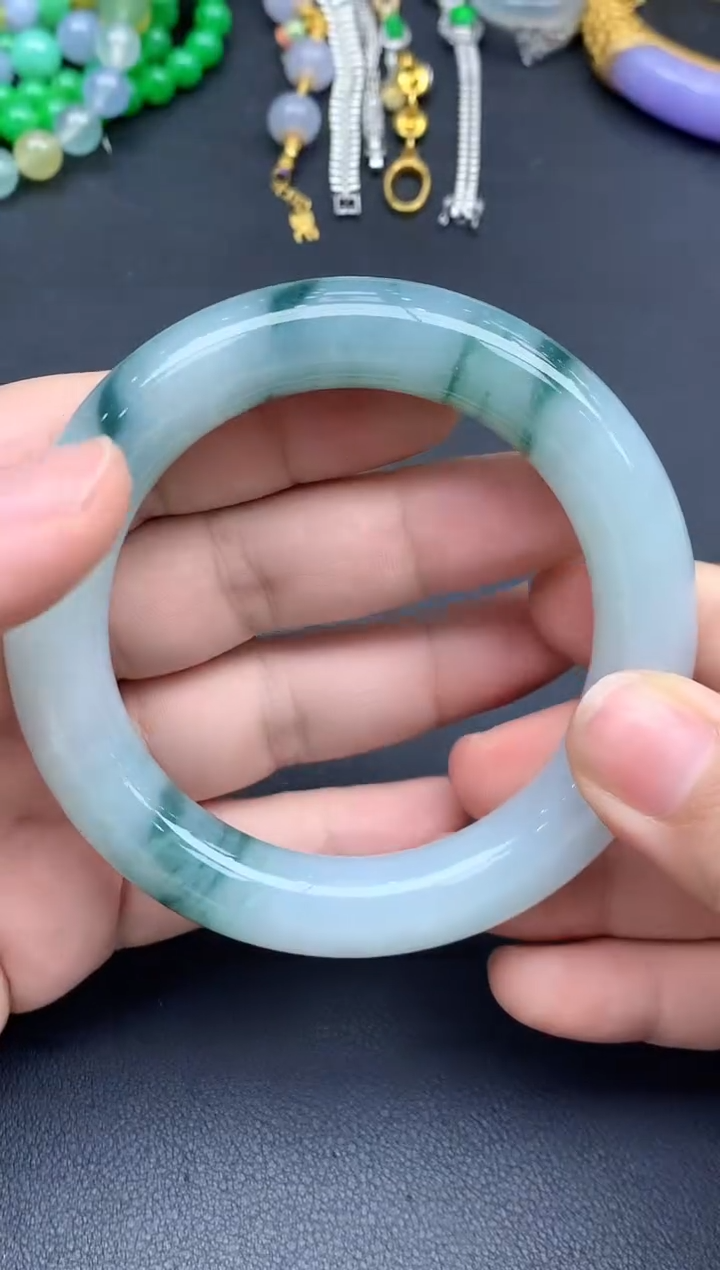 翡翠手镯未镶嵌272-春日珠宝