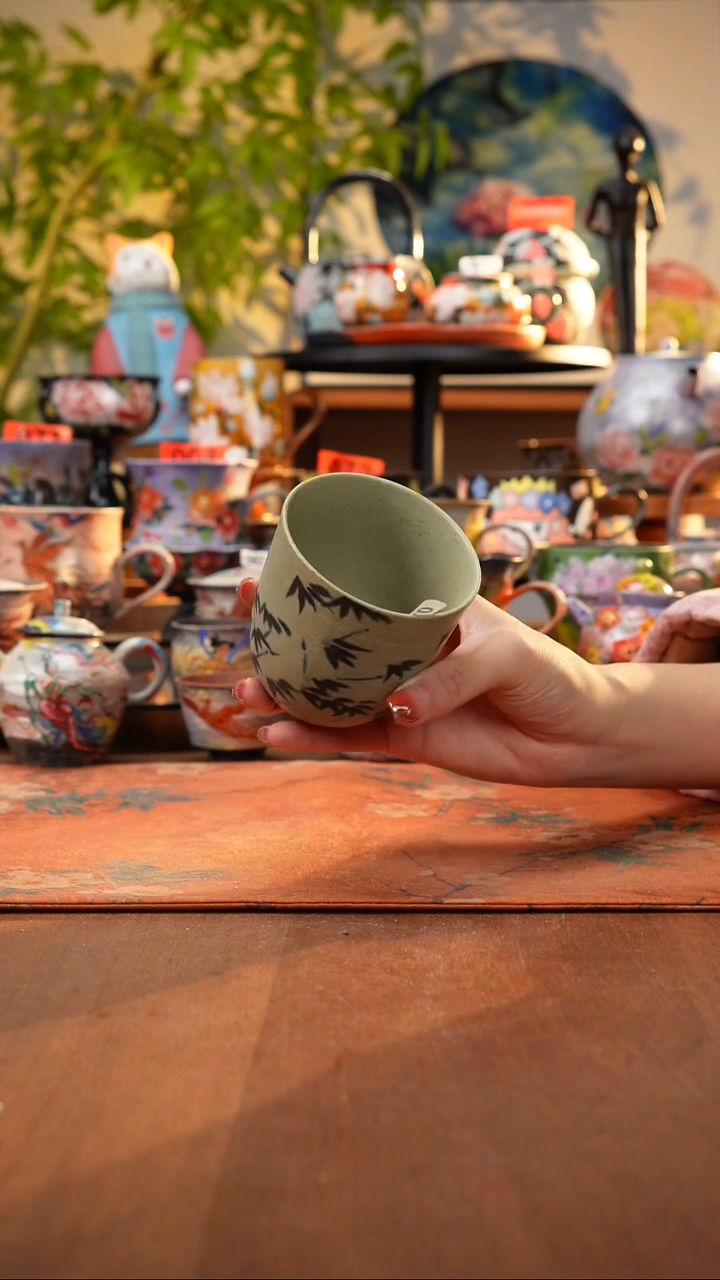 瓷片景德镇手工手绘749