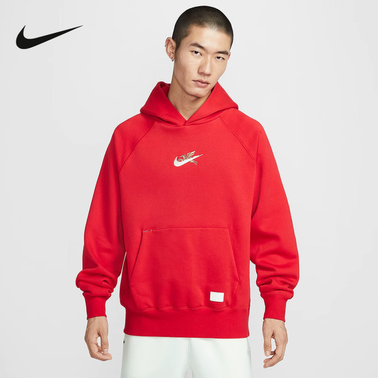 NIKE/耐克马年限定脱缰系列新年款男子针织休闲运动上衣IQ3707657