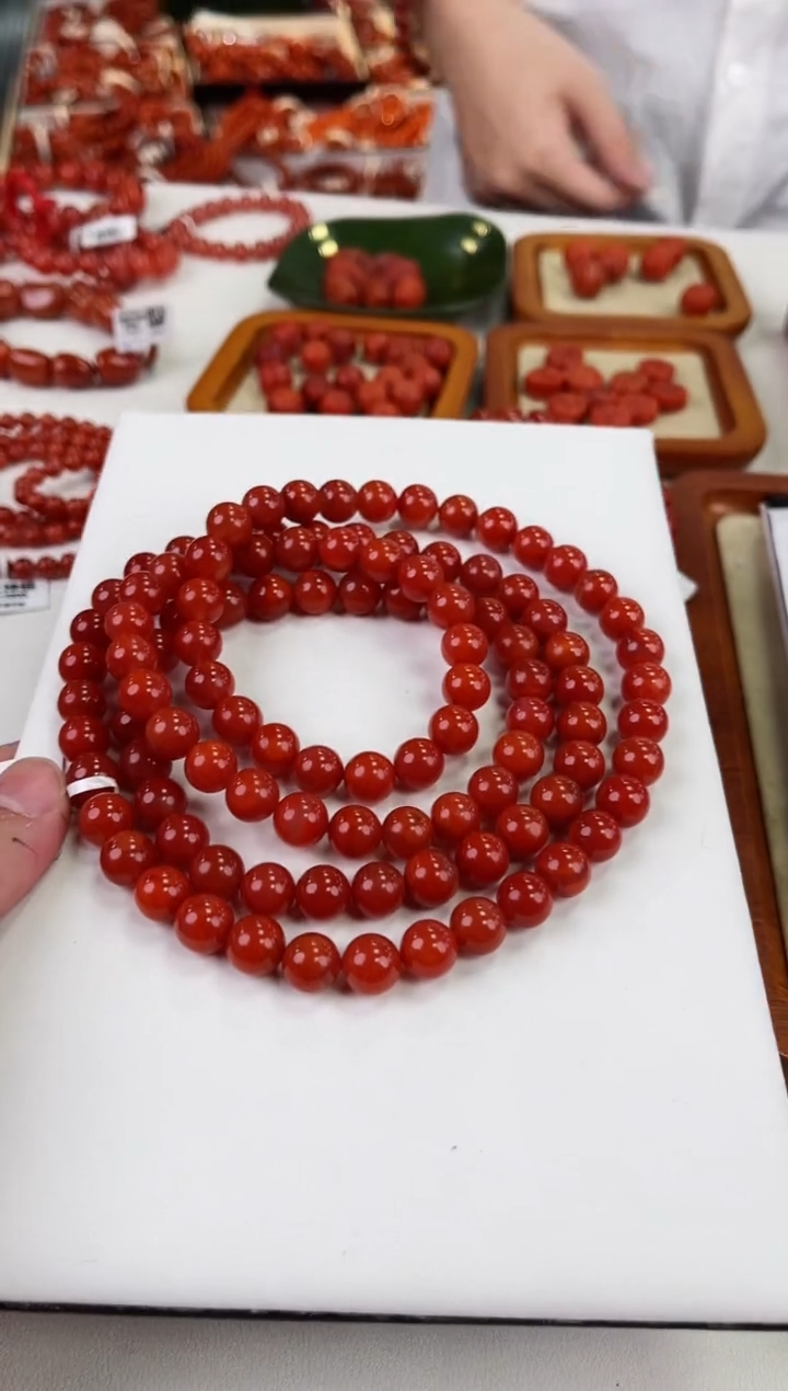 【闪购商品】南红玛瑙瓦西多圈9+未镶嵌一个/条