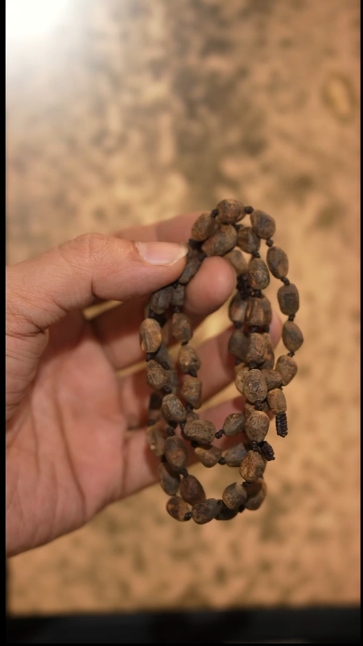 沉香手串海南绿奇楠沉水树丁虫漏随型长串21克 