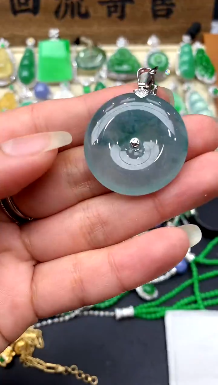 【闪购商品】翡翠颈饰18K金镶嵌317-中国好珍宝