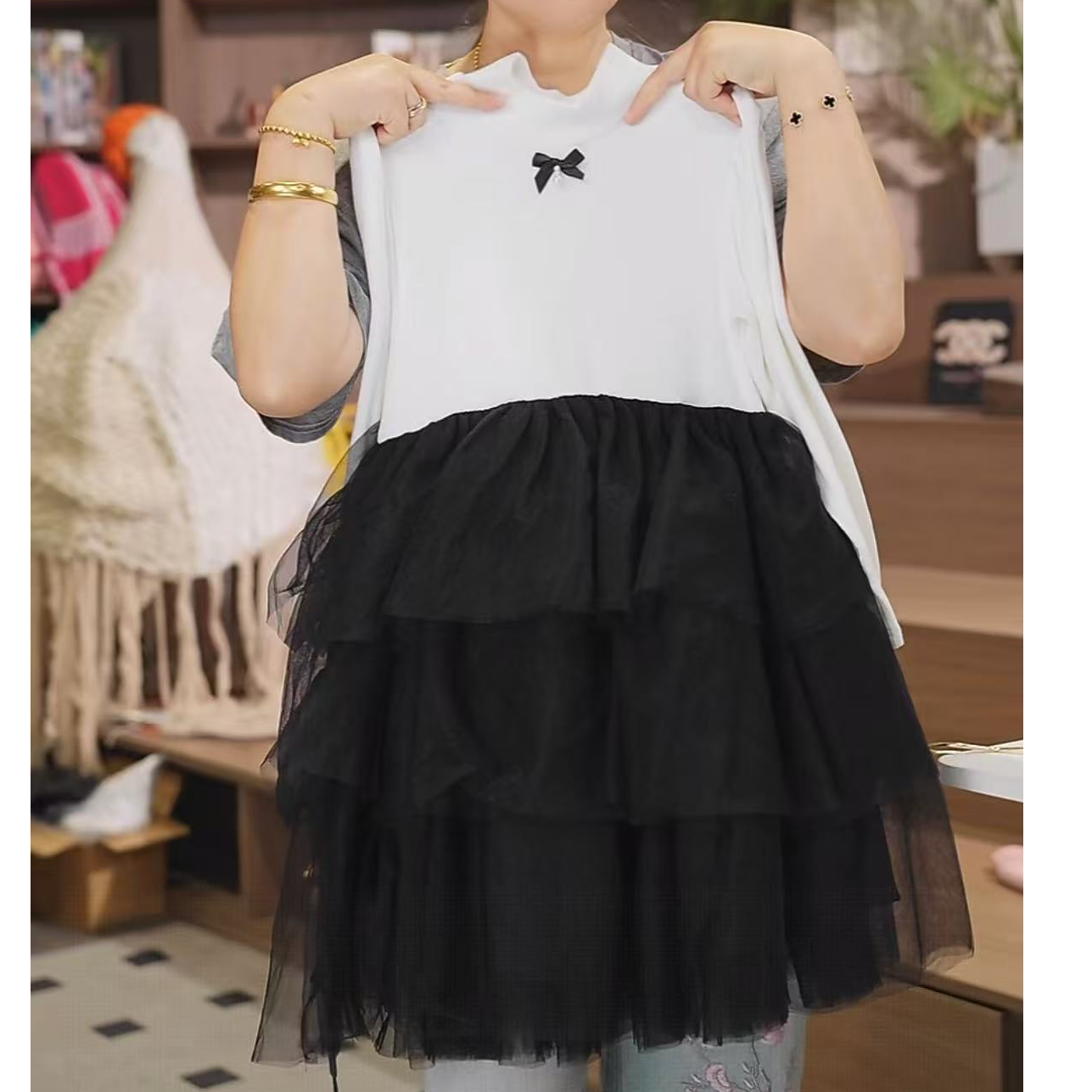 508260  韩版2025女童新款时尚洋气百搭休闲宽松连衣裙
