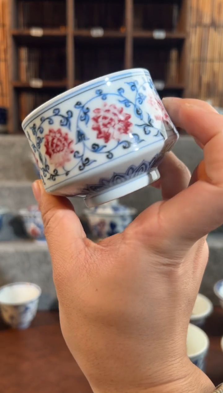 【闪购商品】744天禄言瓷手绘茶器天花板