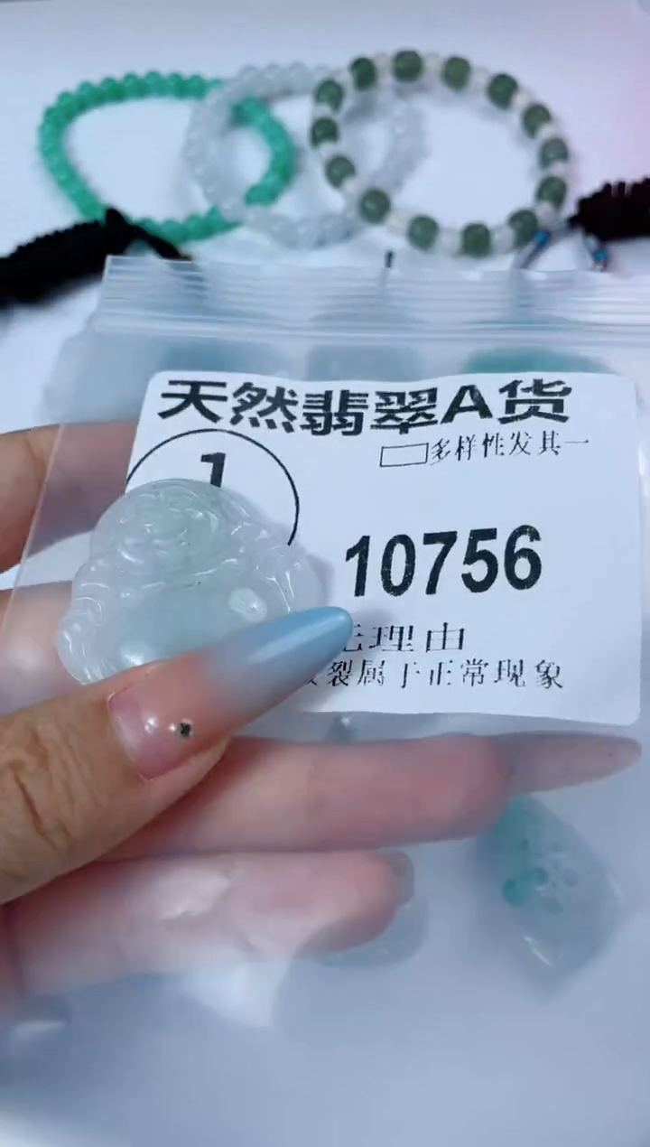 翡翠未镶嵌颈饰10756