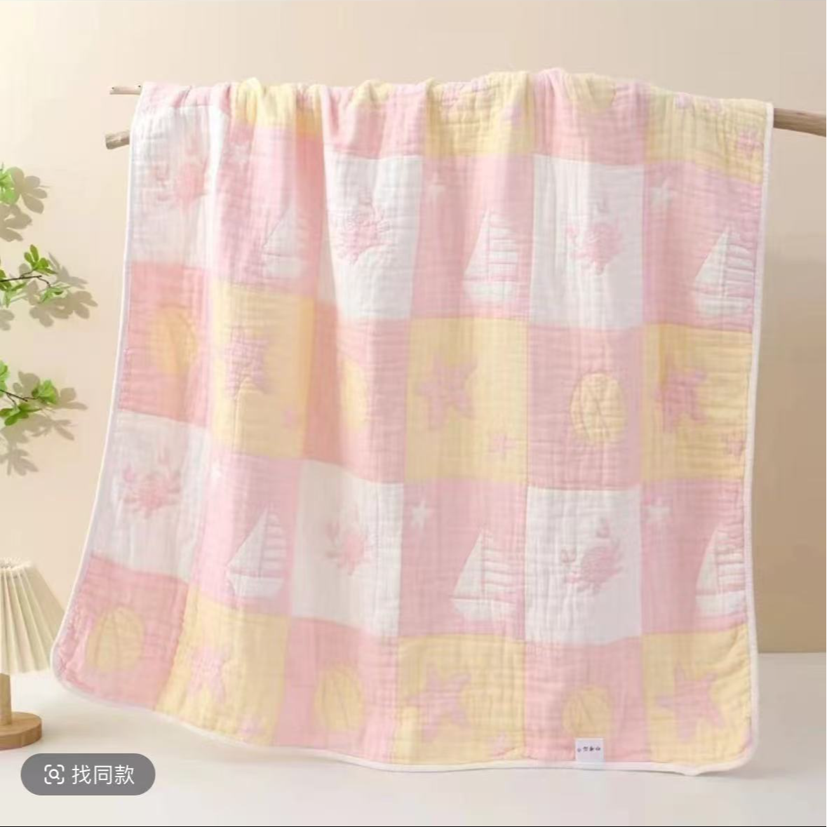 纯棉六层纱布被 2*2.3