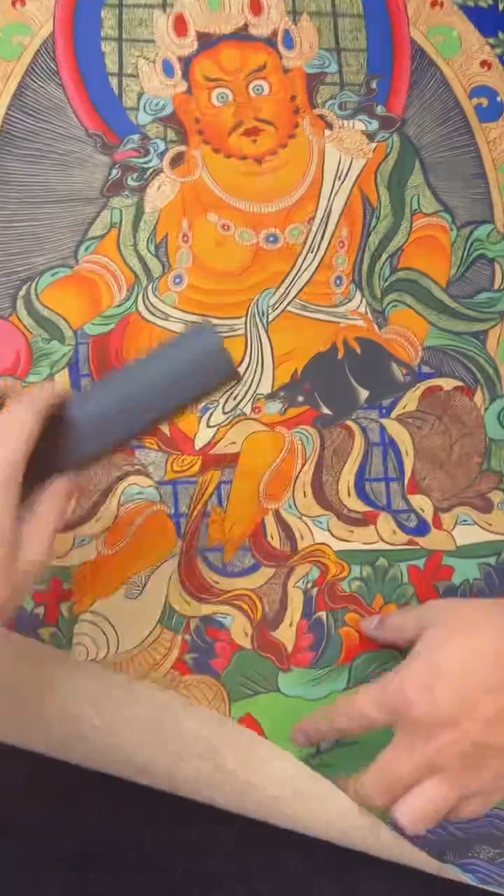装裱画精美唐卡艺术绘画作品