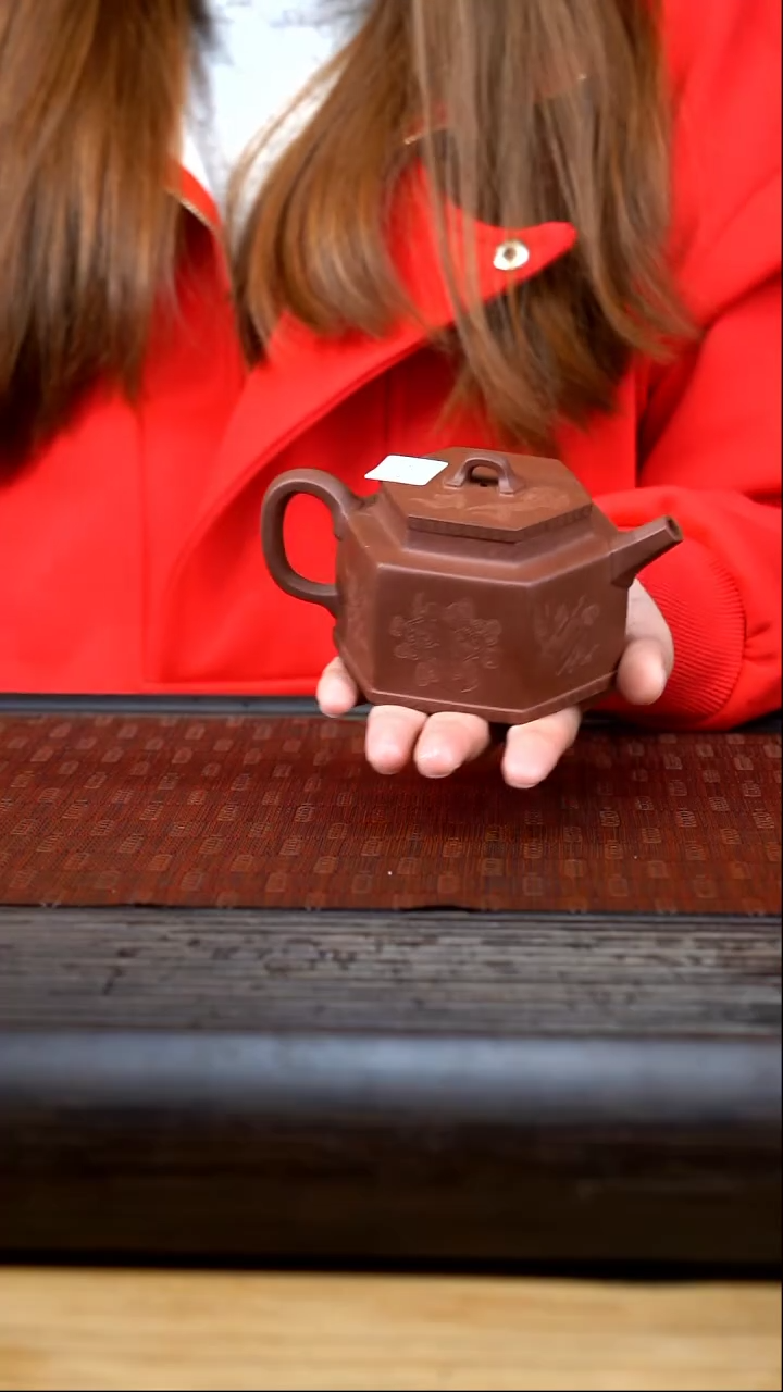 【闪购商品】紫砂茶壶xx 底槽青 六方德钟 6-6