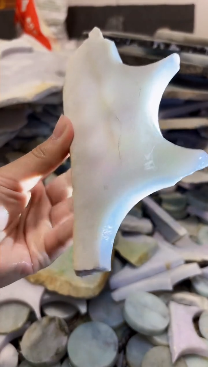 【闪购商品】翡翠颈饰未镶嵌A货白谭1579