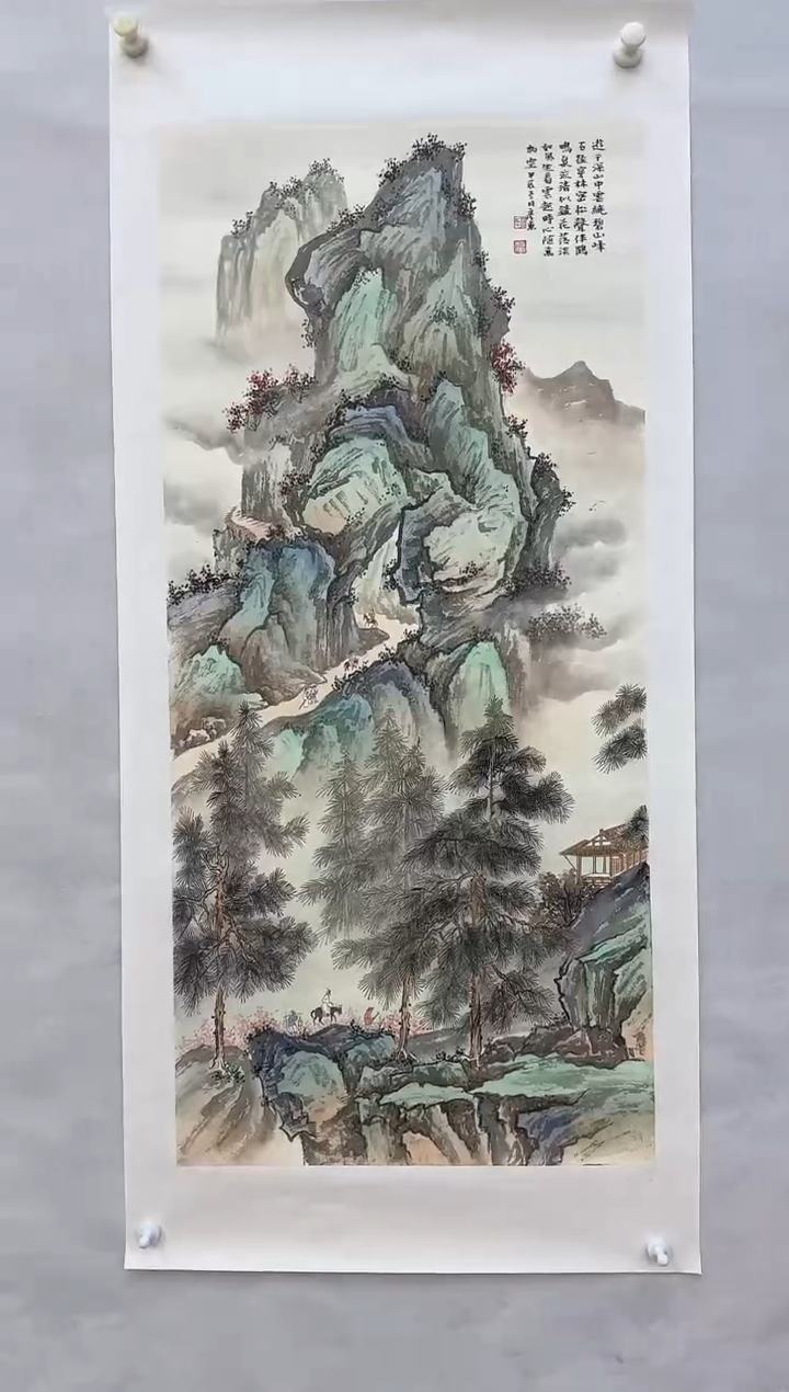 【闪购商品】折扇1北宗国画院副院长郭彦东