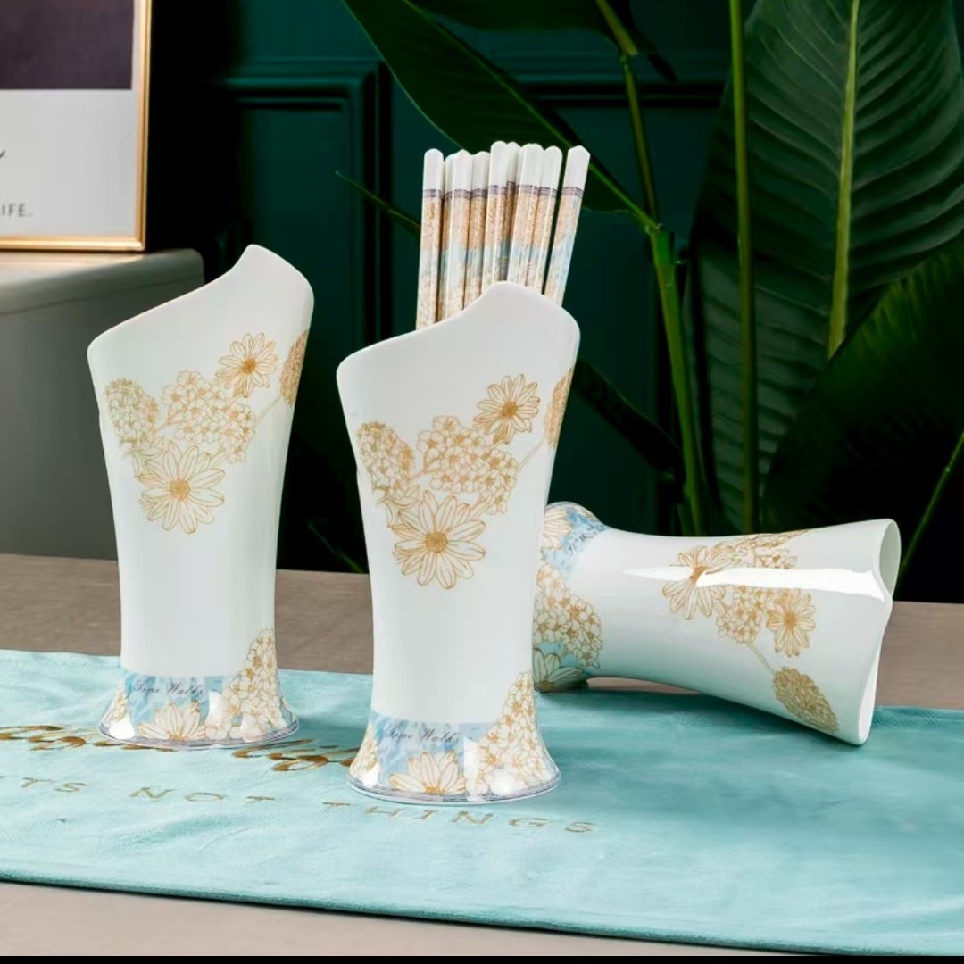 【新疆西藏包邮】陶瓷筷子火炬筷子笼/筒收纳置物筷子筒厨房沥水架