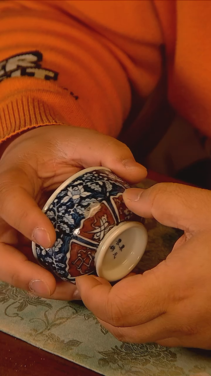 杯手工手绘杯杯很美丽