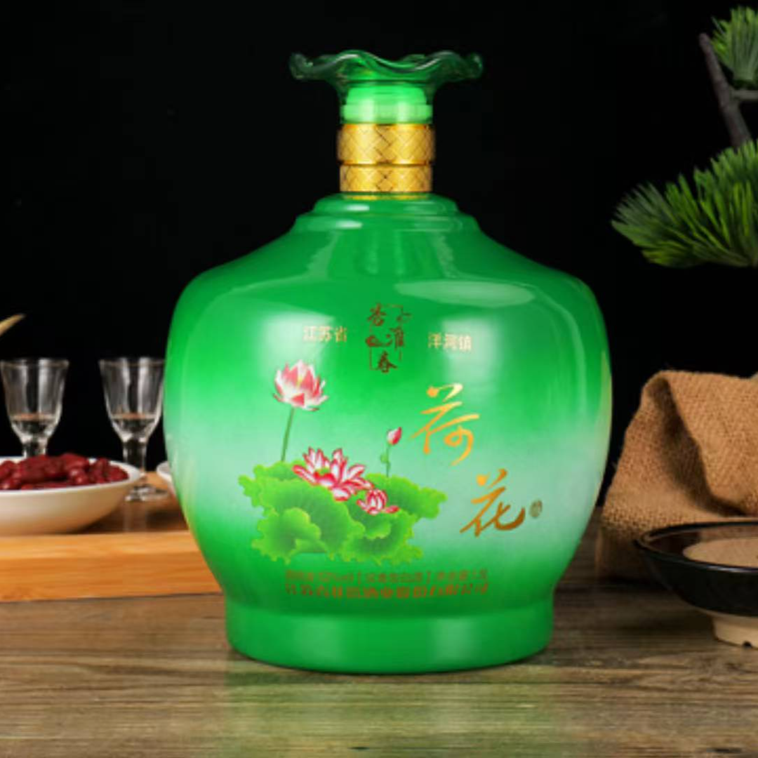 杏淮春DN 荷花坛子酒浓香型白酒52度1.5L