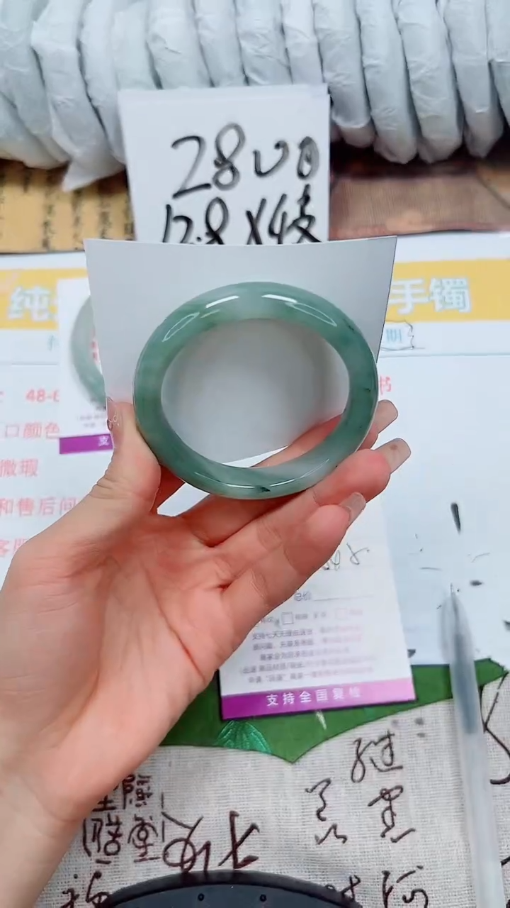 【闪购商品】石英质玉手镯未镶嵌K28-54.5