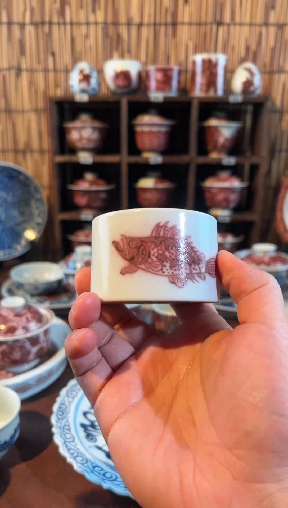 【闪购商品】天禄言瓷鱼藻容天杯