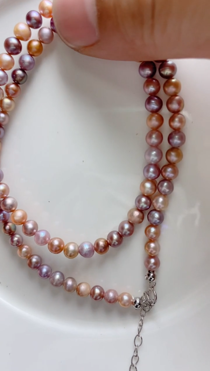 淡水珍珠未镶嵌颈饰0137