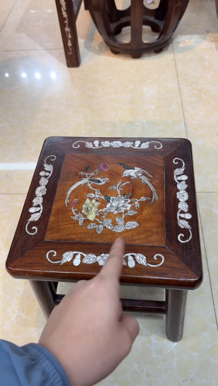 黄花梨富贵凳木木