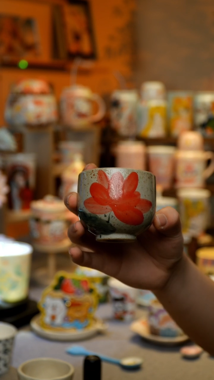 【闪购商品】杯陶瓷景德镇高温釉下彩&W789-2