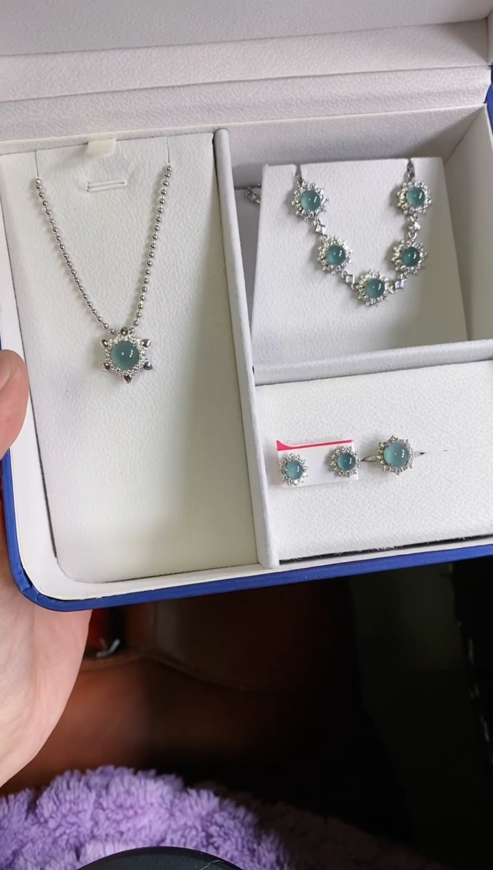 【闪购商品】翡翠颈饰银S925镶嵌0481