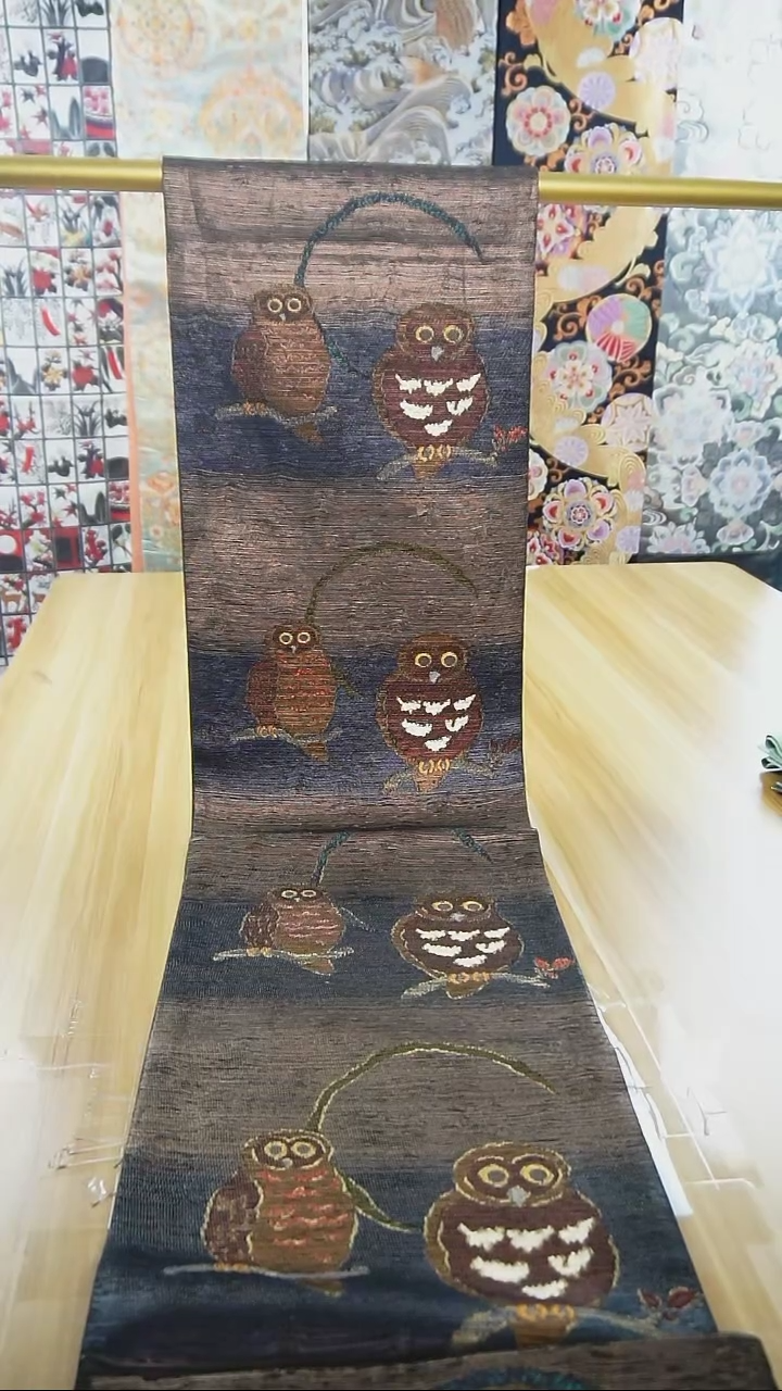 【闪购商品】织绣16 六通猫头鹰纱罗特价