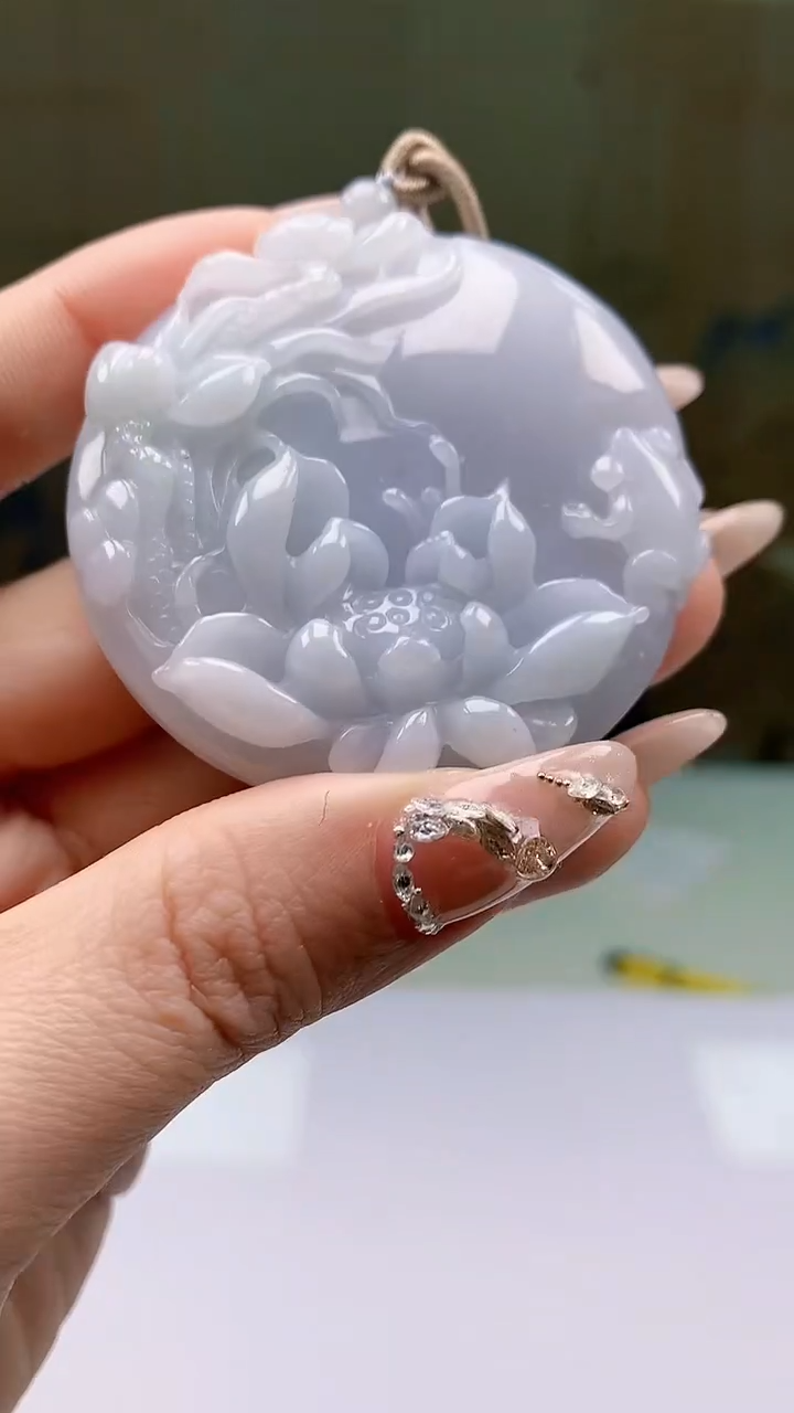 【闪购商品】定制翡翠未镶嵌1502ty-毛货挂件104
