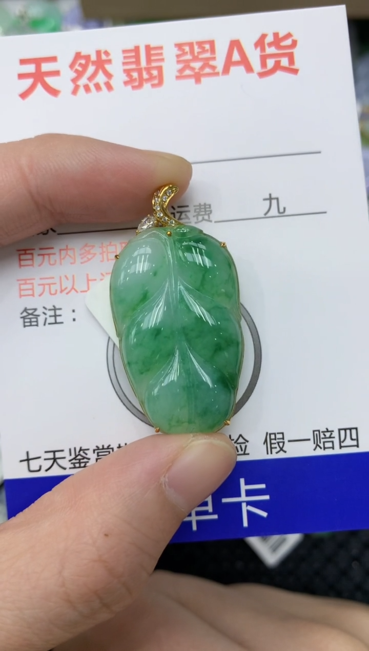 【闪购商品】翡翠颈饰18K金镶嵌11111111111