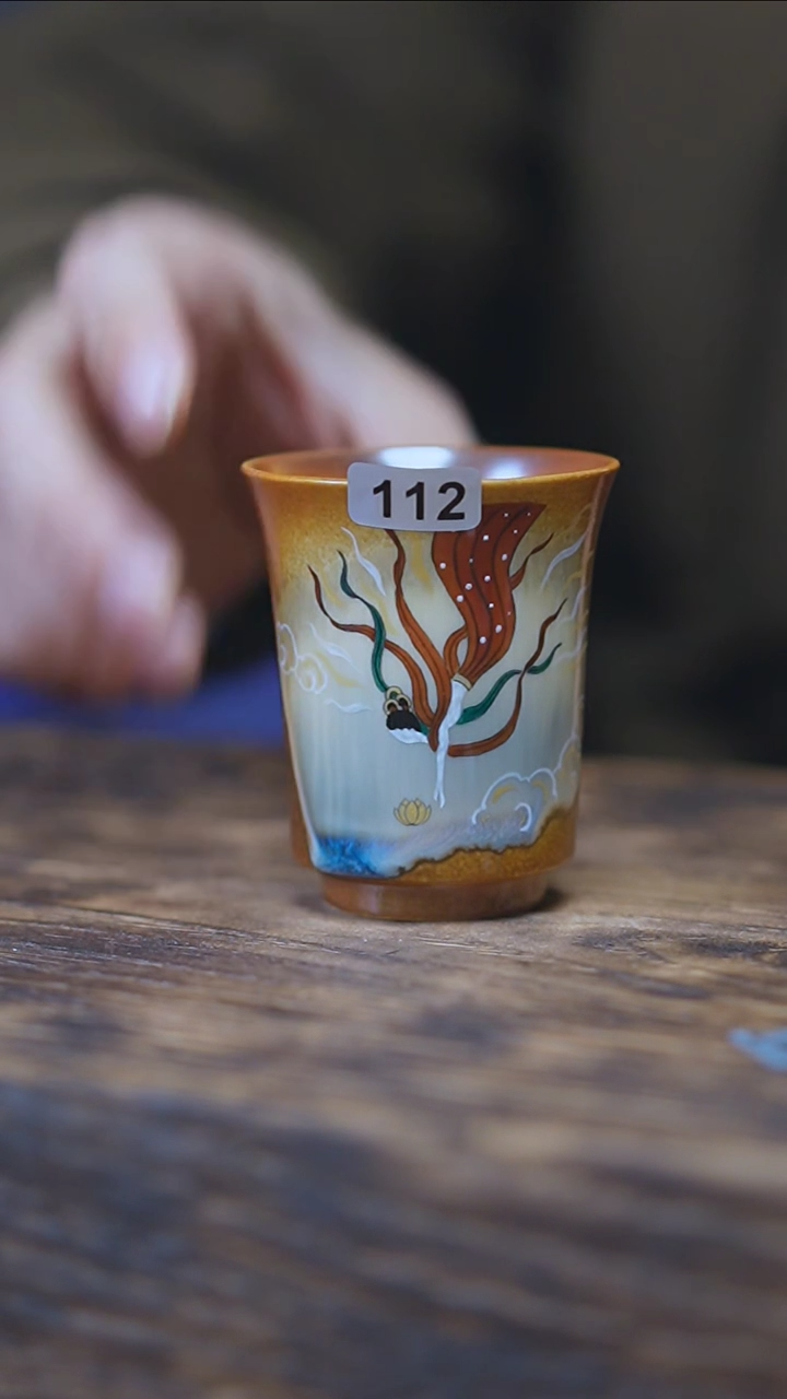 【闪购商品】112景德镇手绘飞天神女单杯