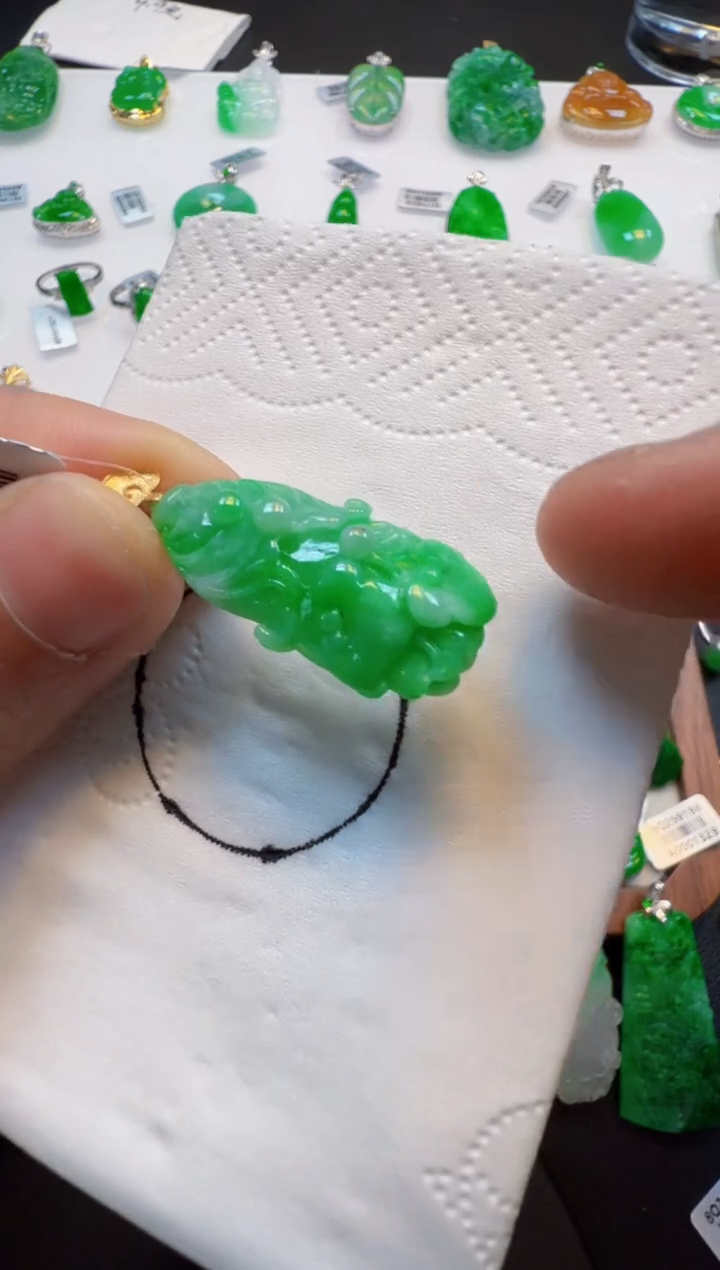 【闪购商品】定制翡翠18K金镶嵌380元