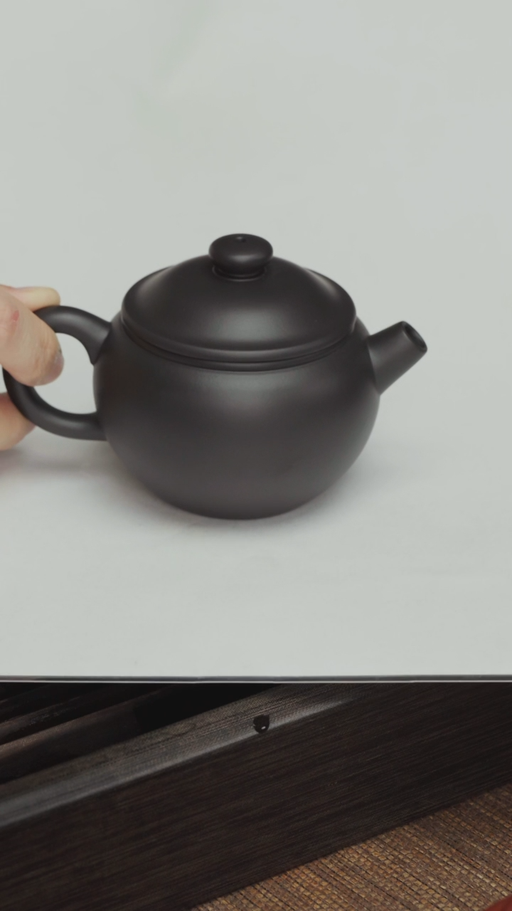 【闪购商品】紫砂茶壶老紫泥还原烧巨轮珠约150CC-半手